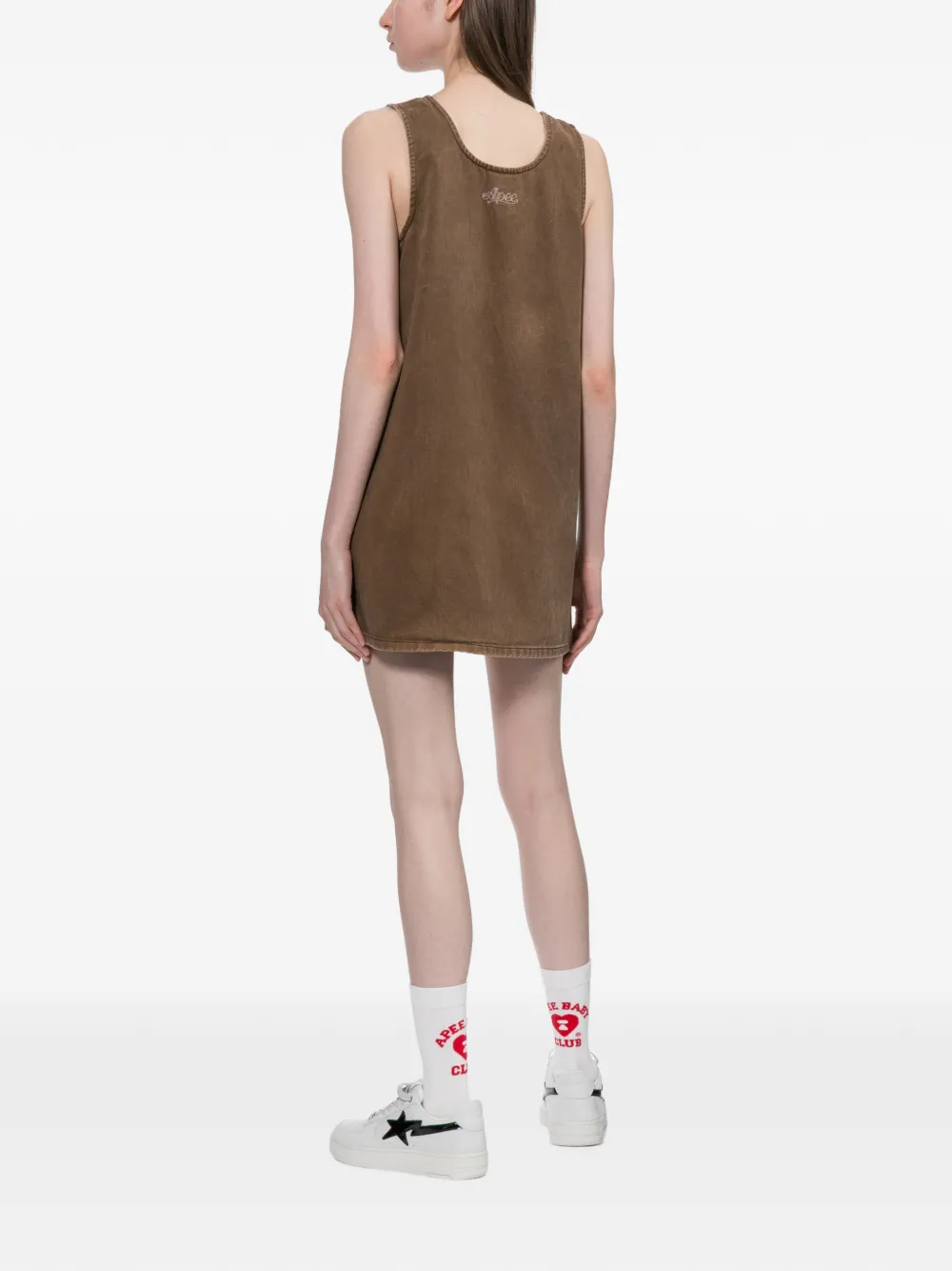 APEE™ by *A BATHING APE Mouwloze jurk Bruin