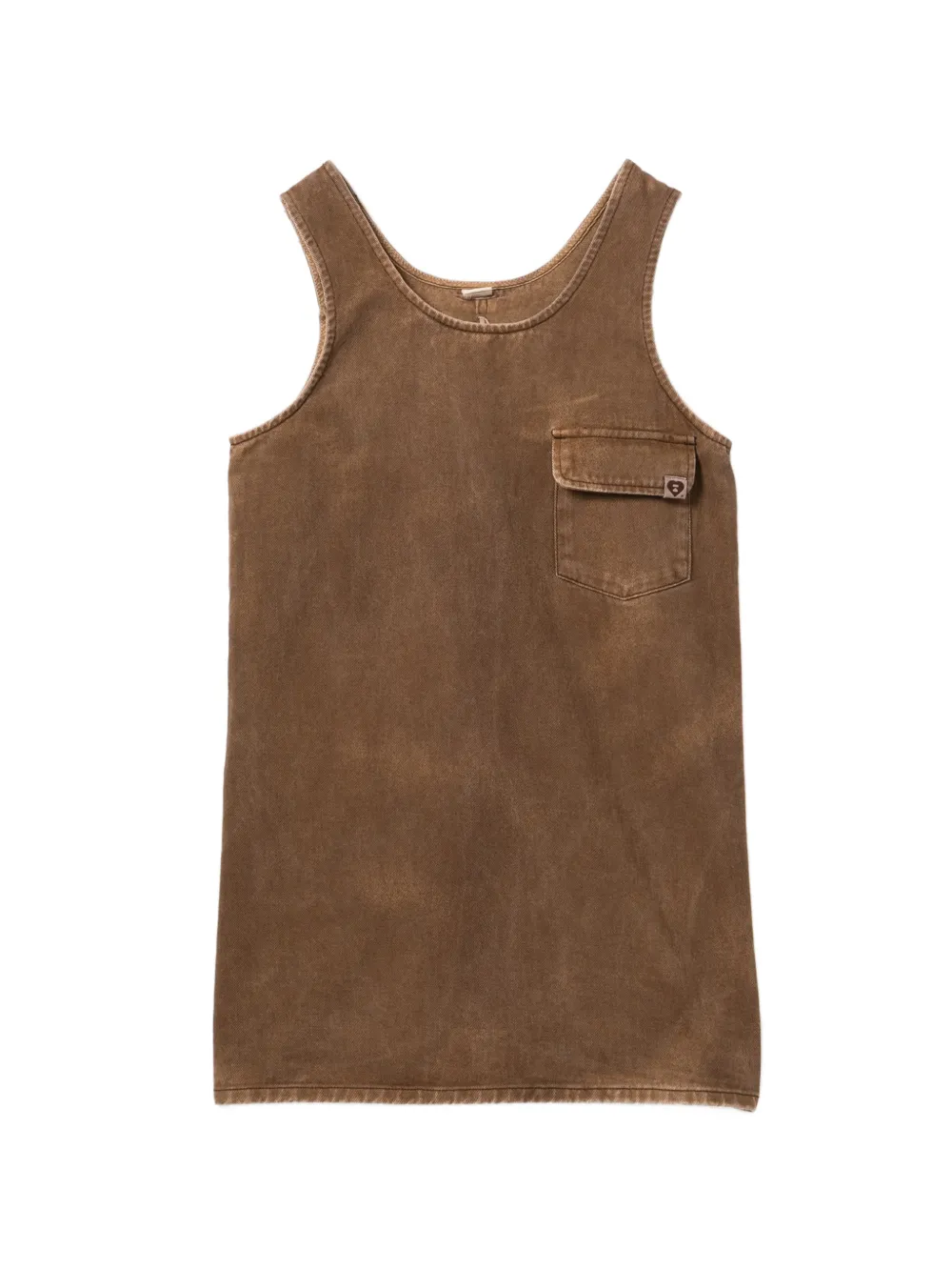 APEE™ by *A BATHING APE® Abito smanicato con logo ricamato - Marrone