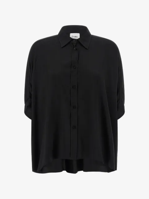 Nude batwing-sleeve shirt