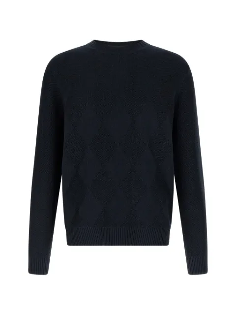 Ballantyne Diamond intarsia sweater