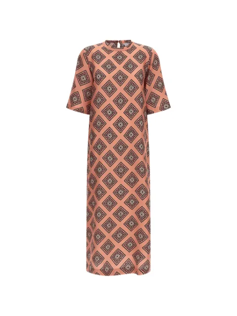 Alberto Biani tie print long dress