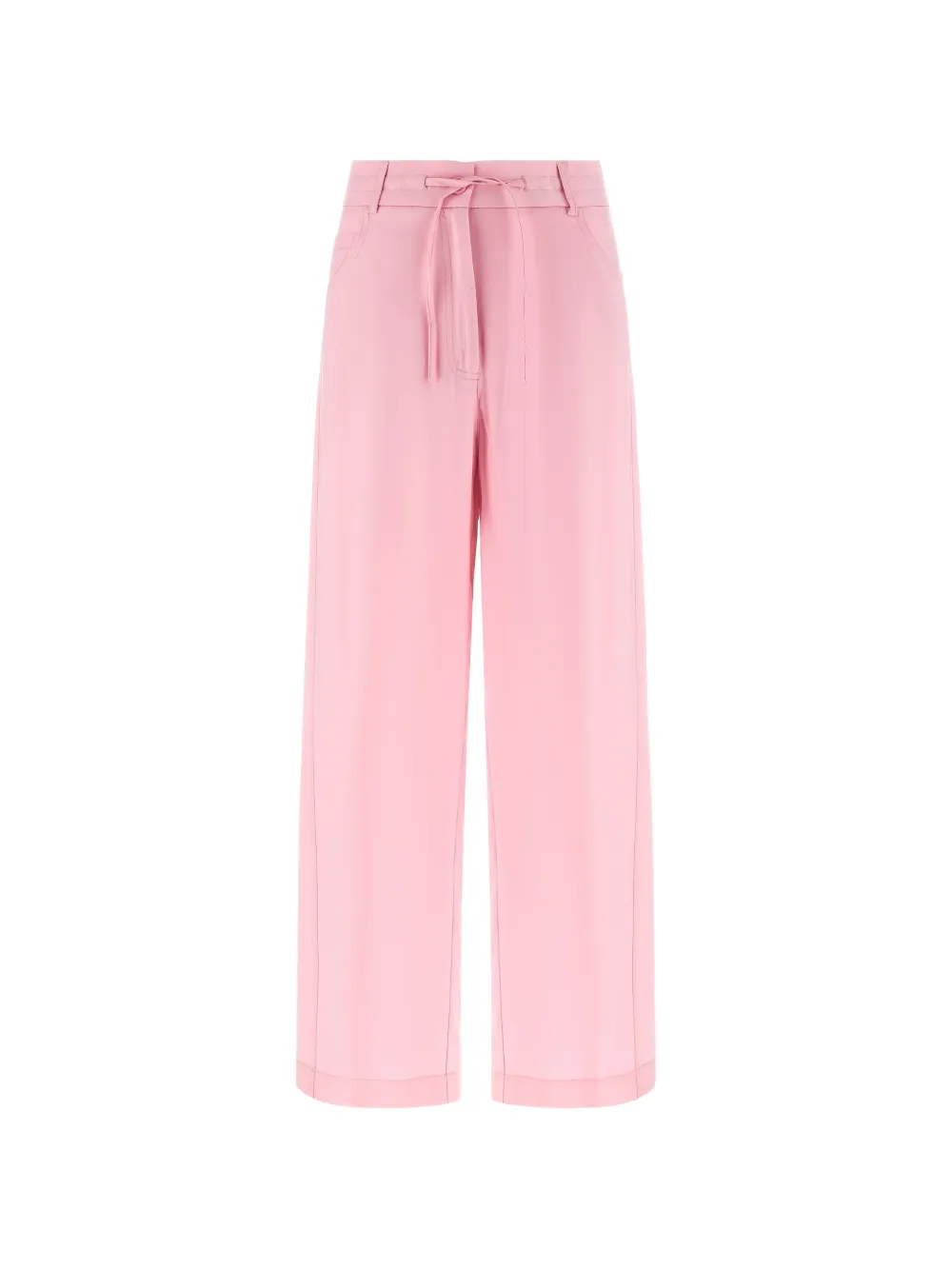Nude drawstring straight trousers - Rosa