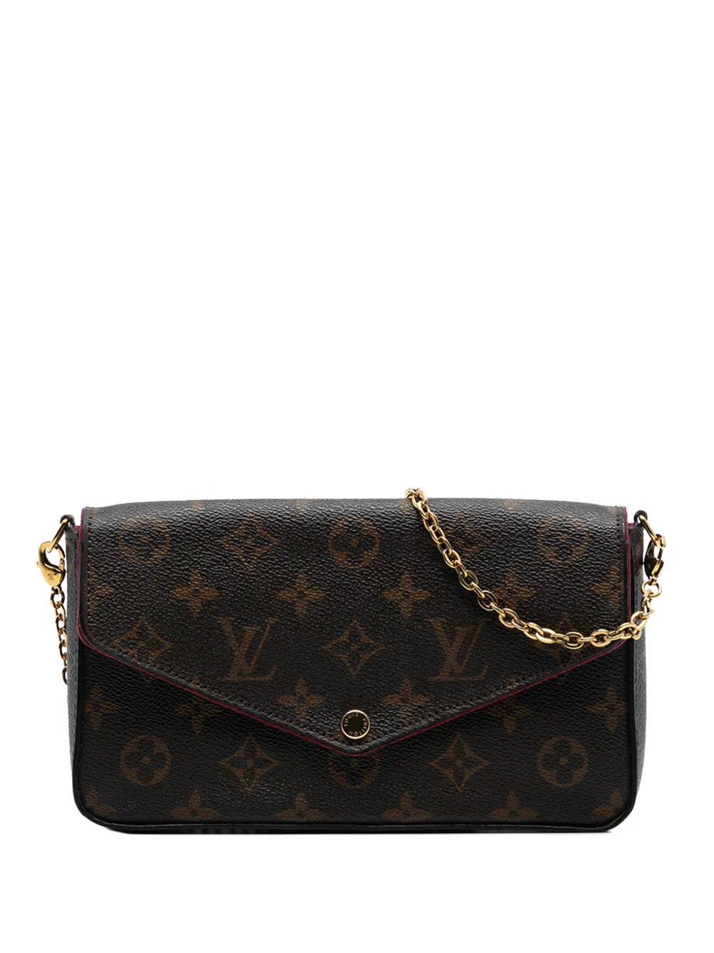 Louis Vuitton Pre-Owned 2015 Monogram Pochette Felicie crossbody bag - Marrone