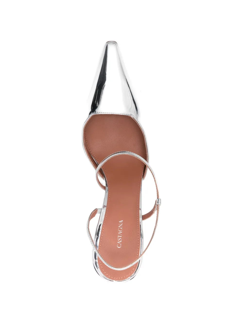 Castagna Pumps met puntige neus Zilver