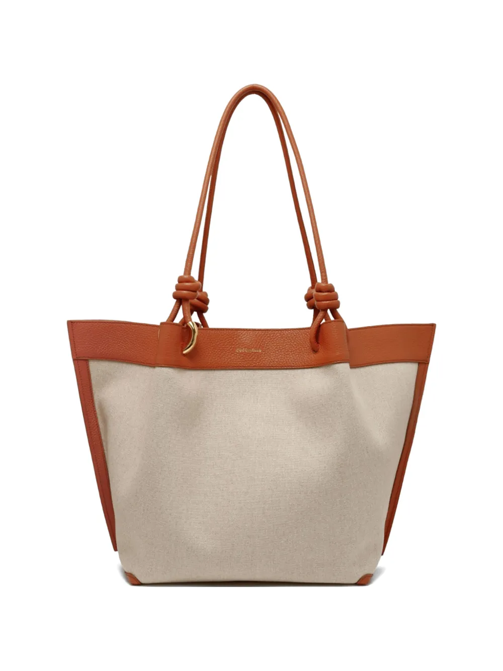 Coccinelle large Finn knot-detail tote bag - Toni neutri