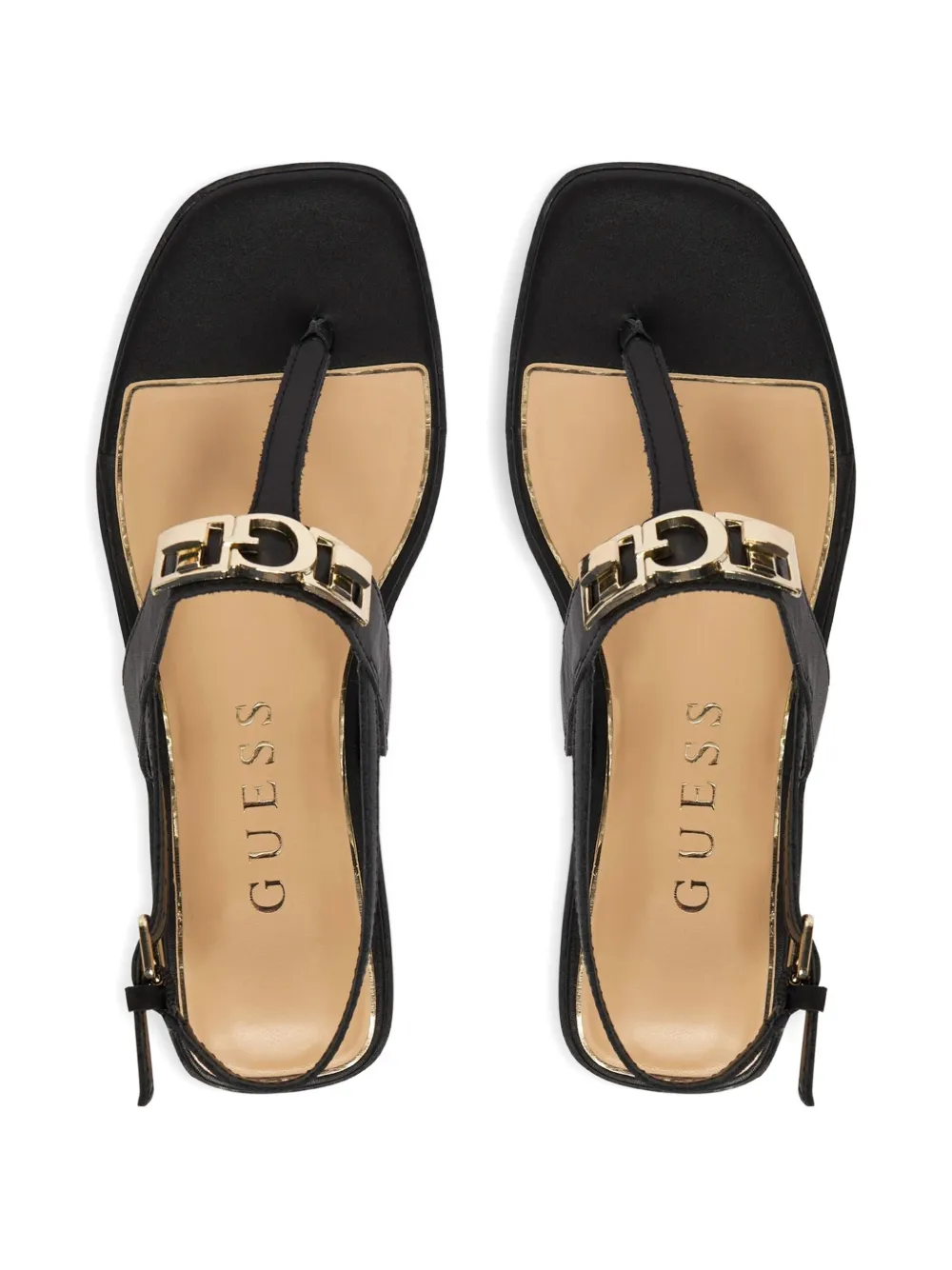 GUESS USA Ramiry T-strap sandals Zwart