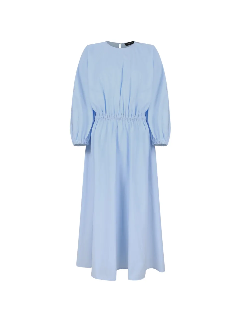 Fabiana Filippi monili-chain elasticated-waist midi dress - Blu