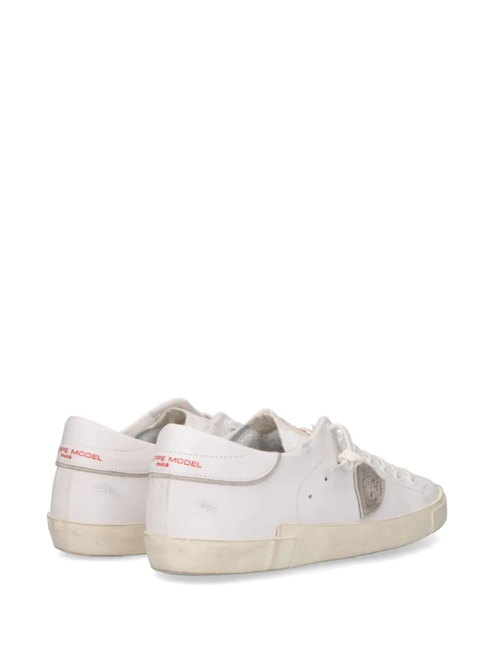 Philippe Model Paris panelled leather sneakers Wit