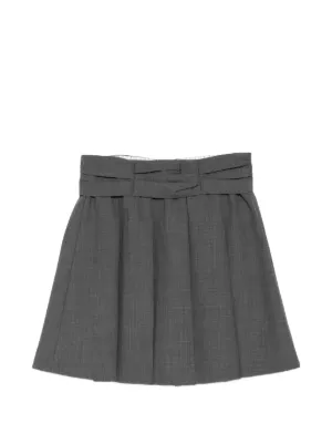 SHUSHU/TONG Pleated A-line Skirt | Grey | FARFETCH