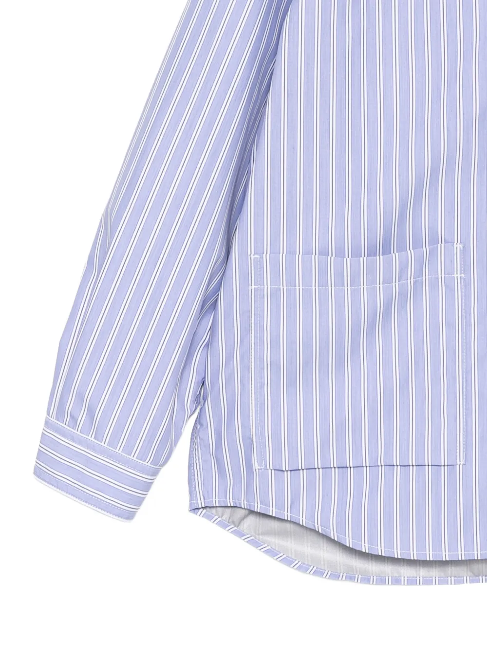  Comme Des Garçons Homme Striped Hoodie - Blue 