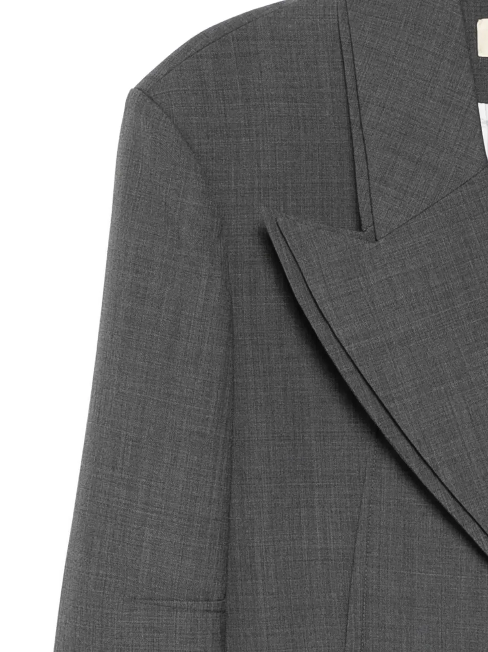 SHUSHU/TONG Peak-lapel Blazer in Grey, view 3