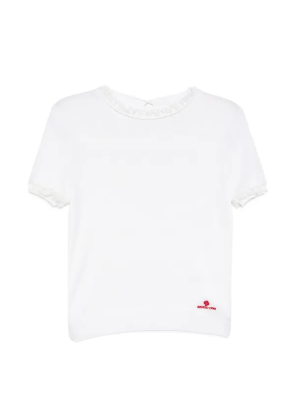 Shushu/Tong Mock-neck Knitted Top in Neutrals