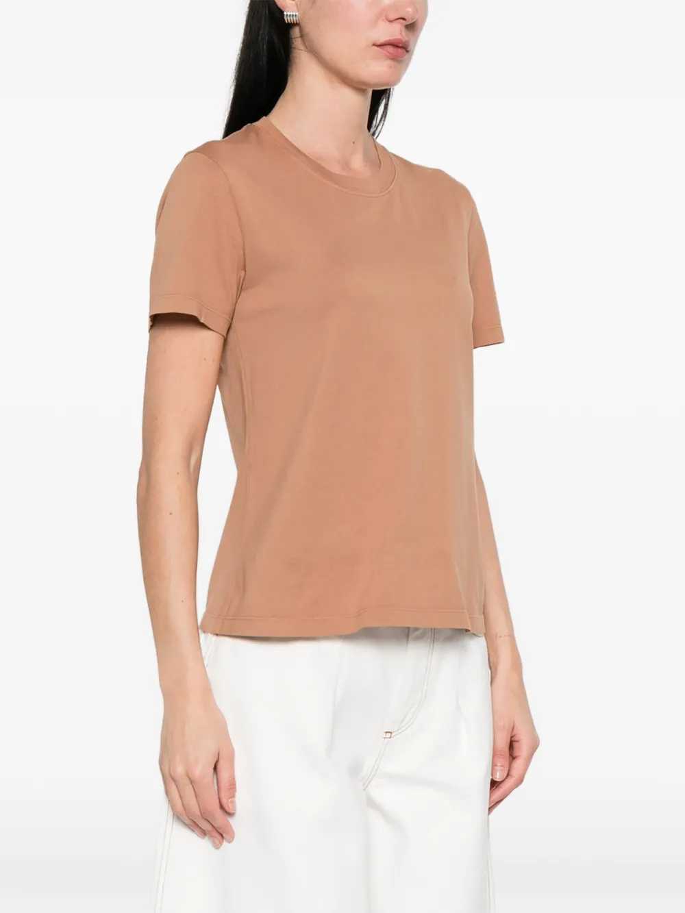  Roberto Collina Crew-neck T-shirt - Brown 
