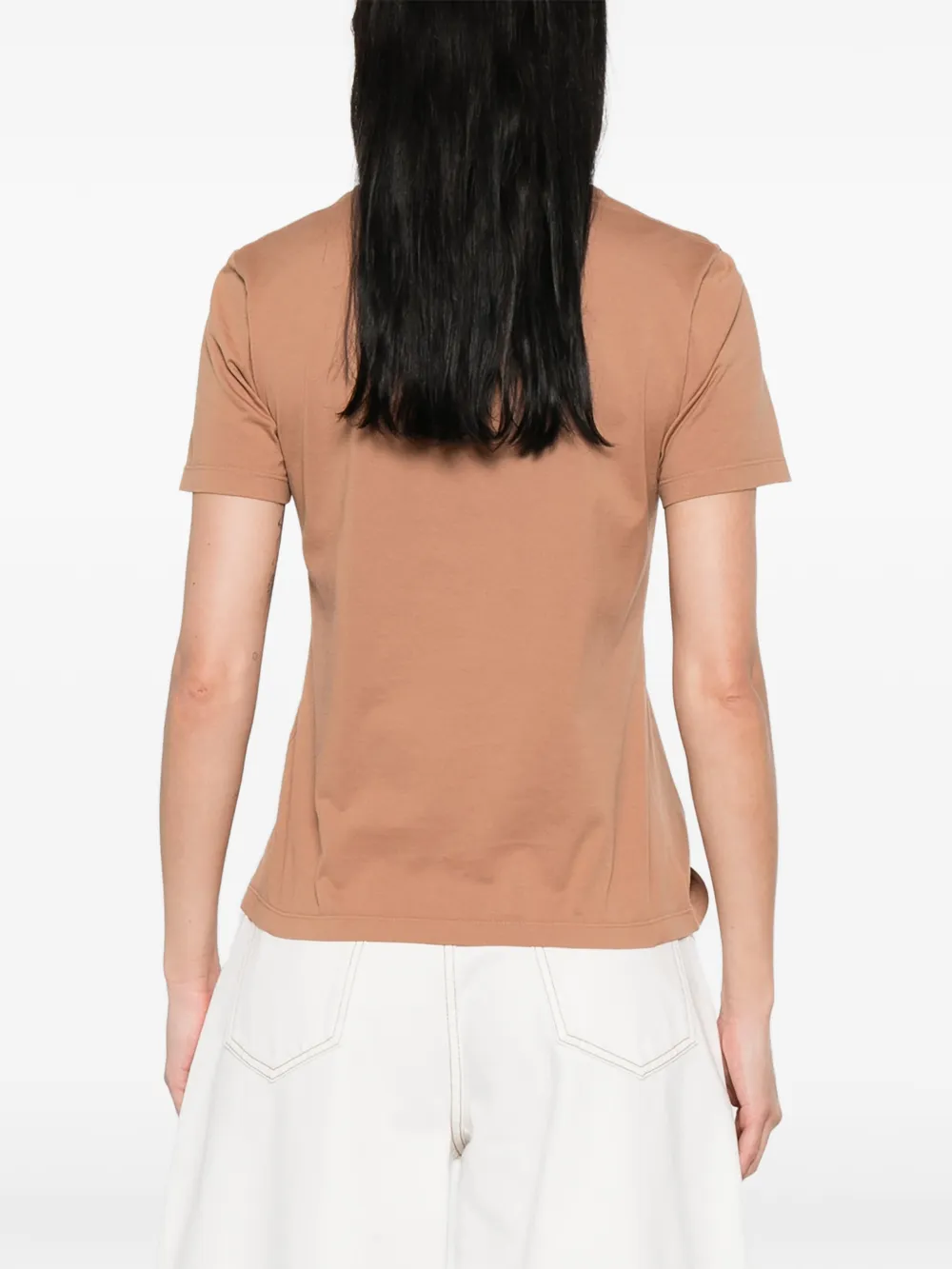 Roberto Collina T-shirt met ronde hals Bruin