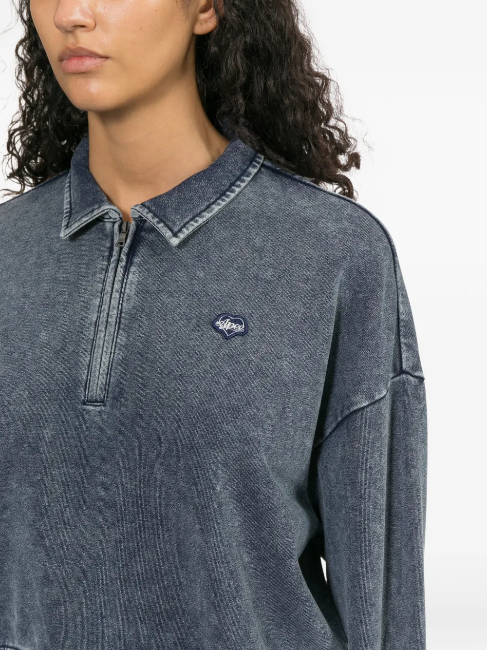 Logo-Patched Half-Zip Sweatshirt