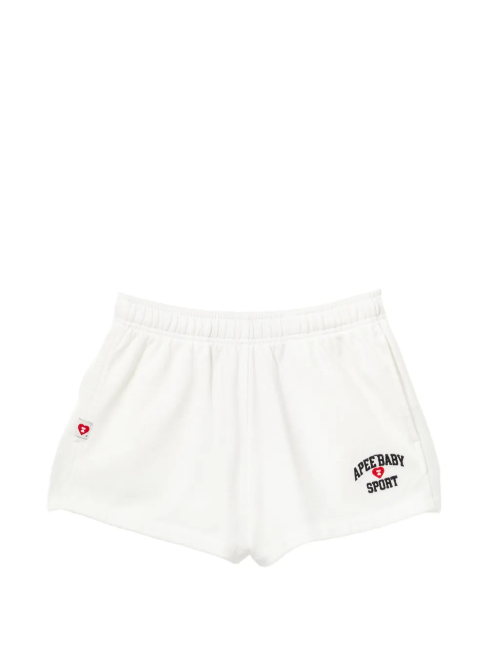 APEE™ by *A BATHING APE® Shorts con logo ricamato - Bianco