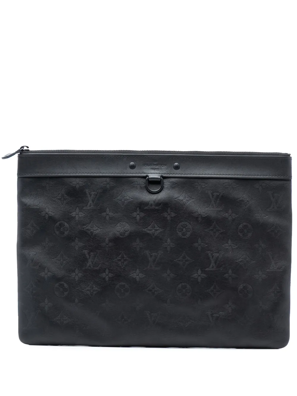 Louis Vuitton Pre-Owned 2010-2025 Monogram Shadow Discovery Pochette clutch bag - Nero