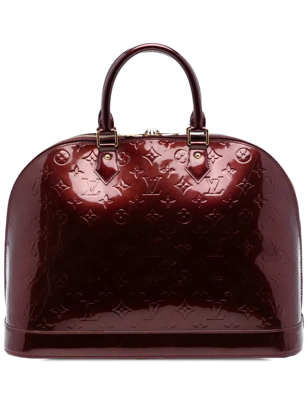 Louis Vuitton Pre-Owned 2010 Monogram Vernis Alma GM handbag - Rosso