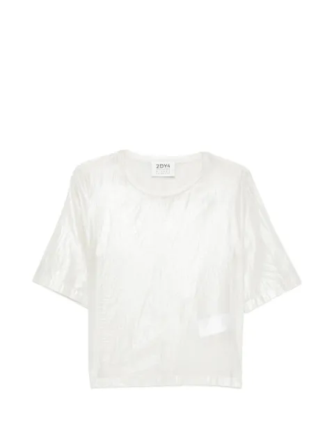Drykorn shimmer-design short-sleeved T-shirt