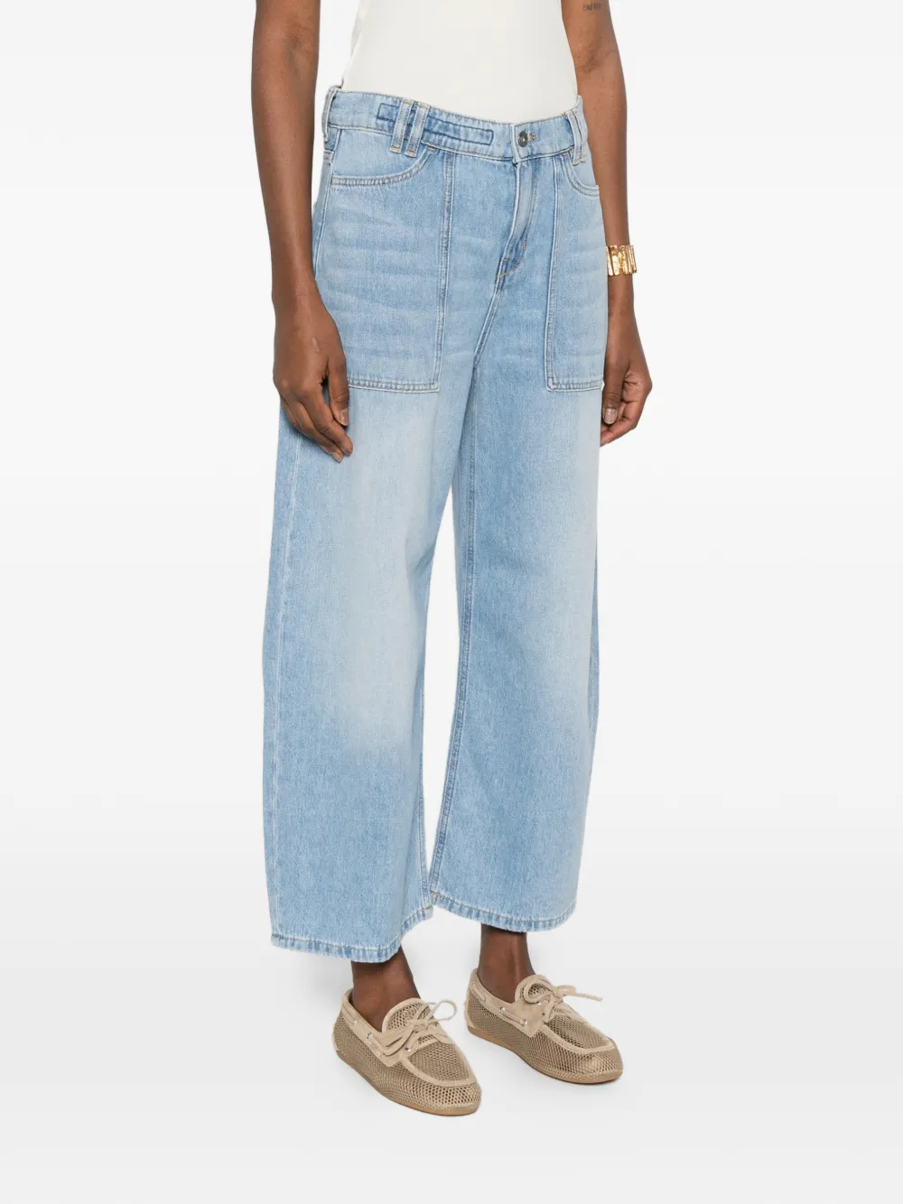Drykorn Derive jeans met opgestikte zak Blauw