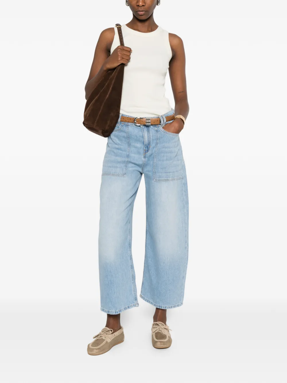 Drykorn Derive jeans met opgestikte zak Blauw