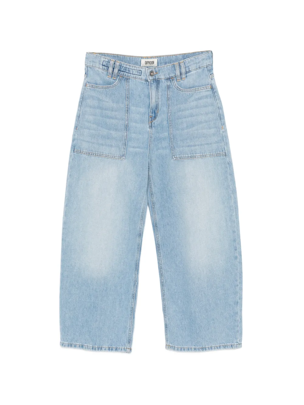 Drykorn Derive patch-pocket jeans - Blu