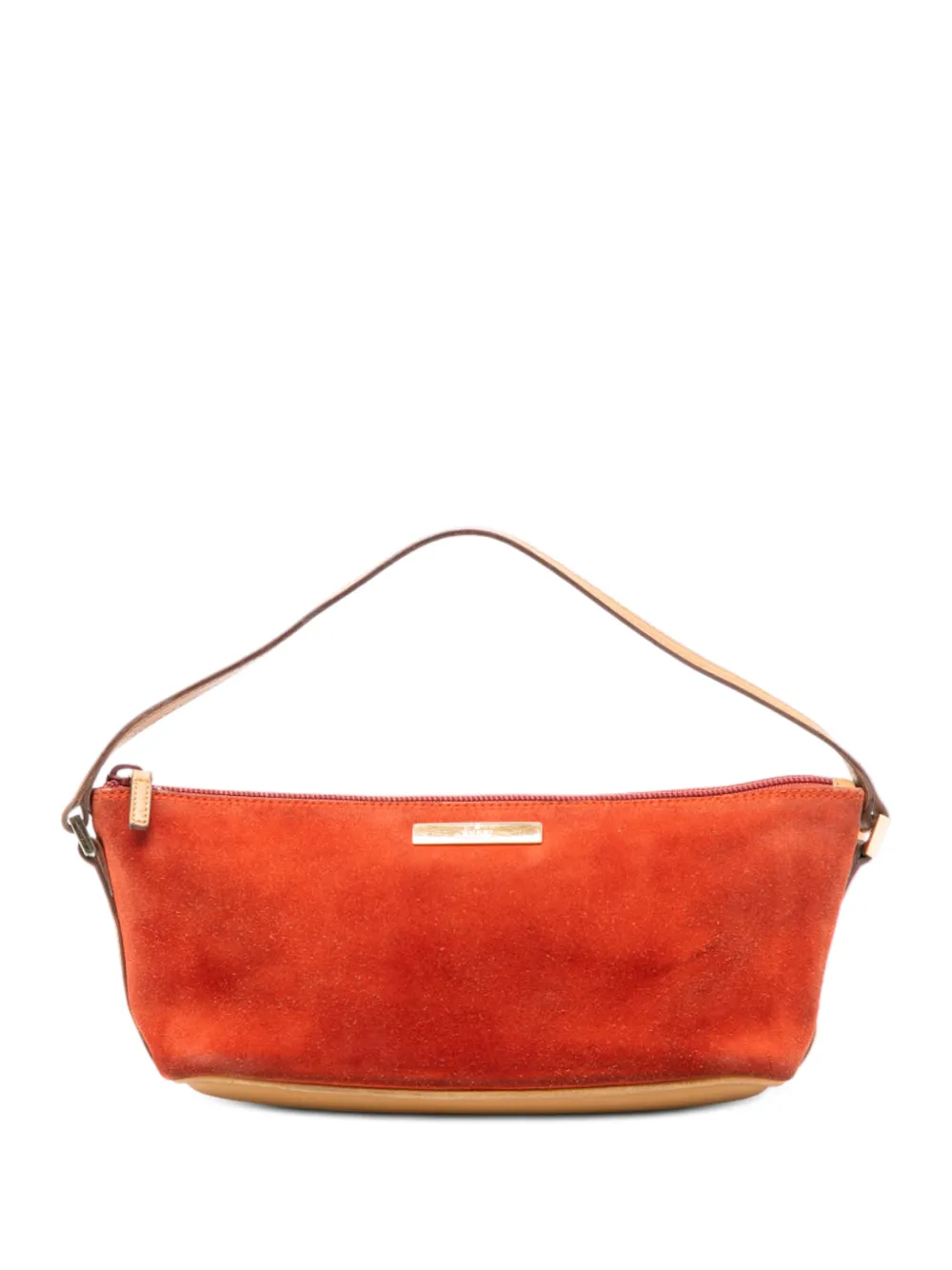 Gucci Pre-Owned 2000-2015 Suede Boat shoulder bag - Arancione