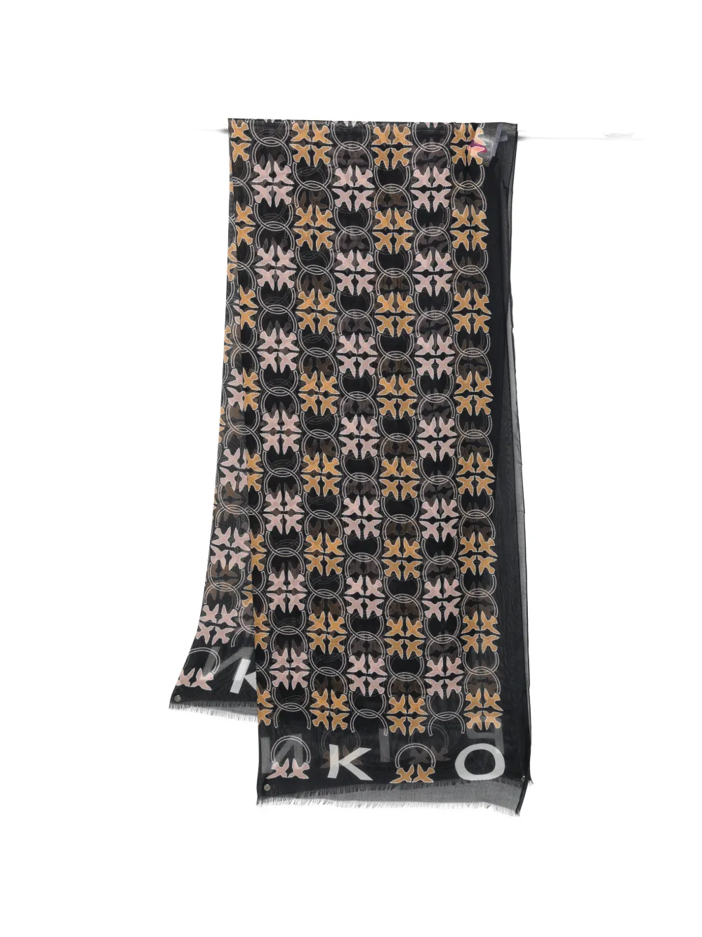 PINKO printed scarf - Nero