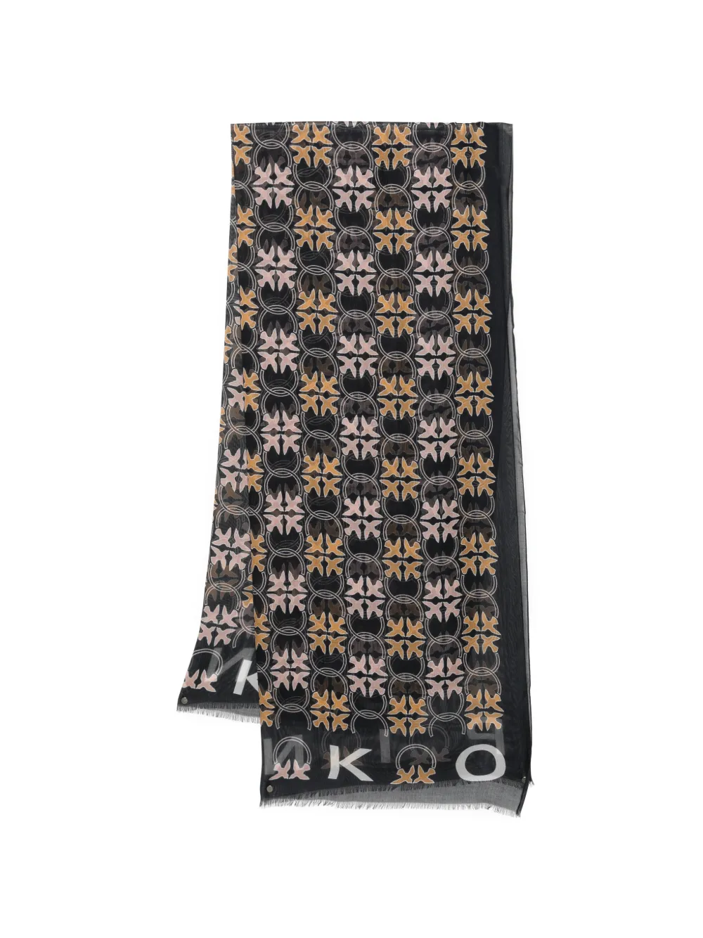 PINKO printed scarf - Nero