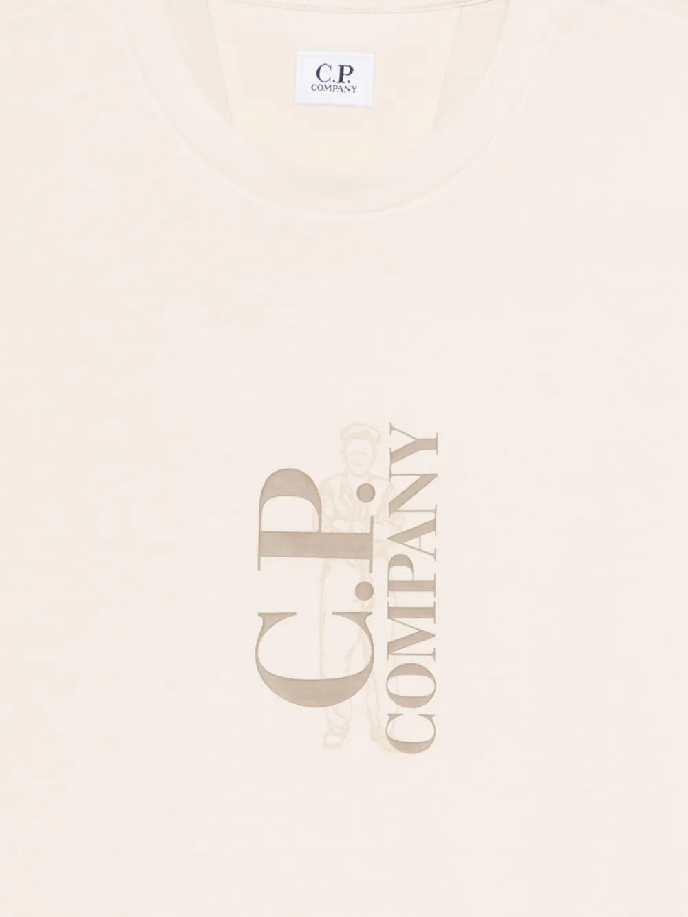  C.p. Company Logo-print T-shirt - Neutrals 
