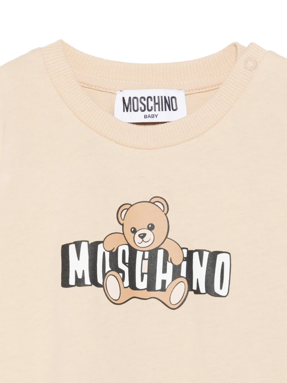  Moschino Kids Teddy-motif T-shirt - Neutrals 