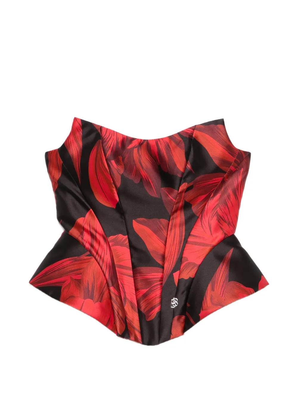 Babylone Paris floral-print top - Rosso