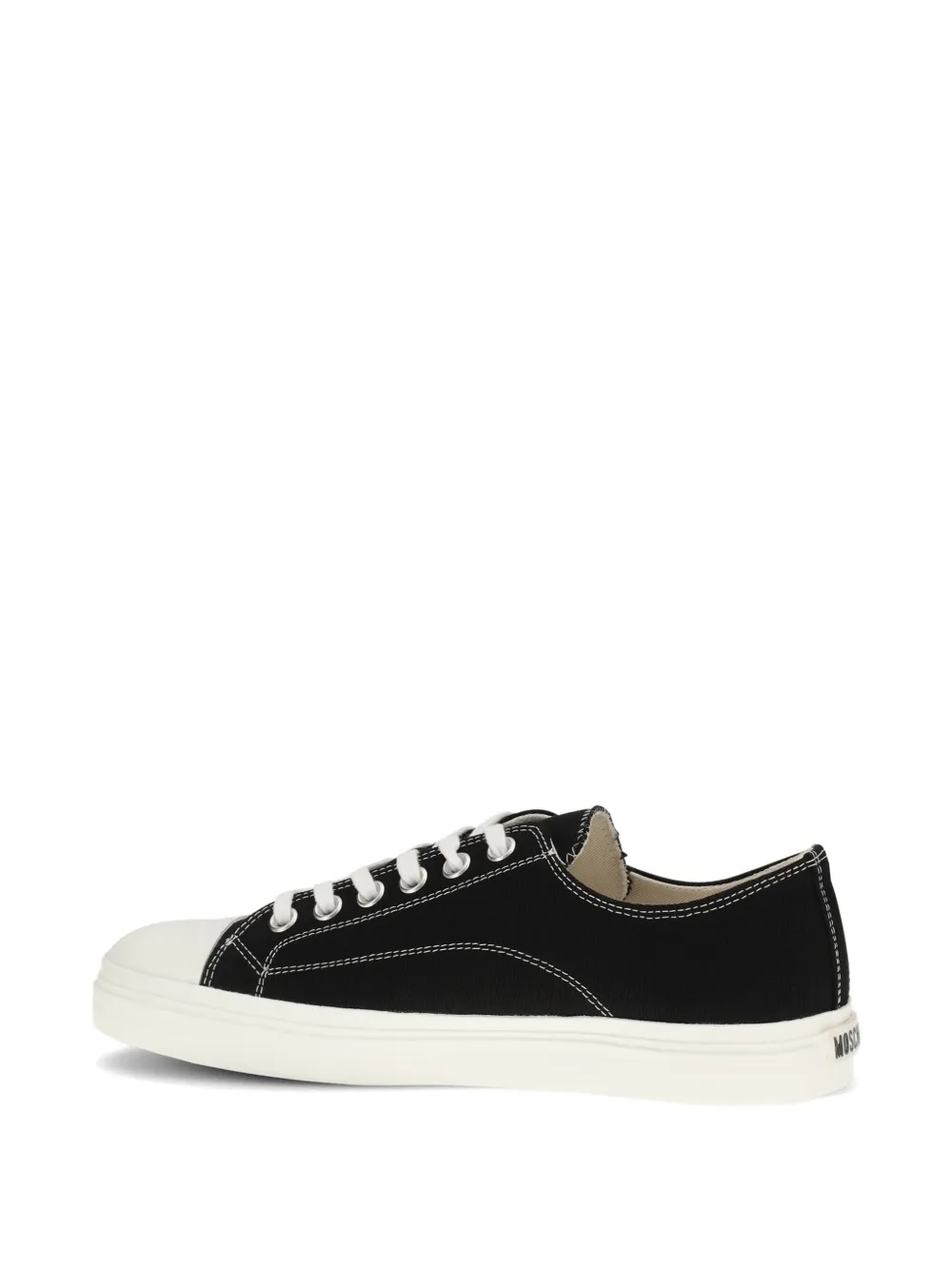 Moschino Contrasterende sneakers Zwart