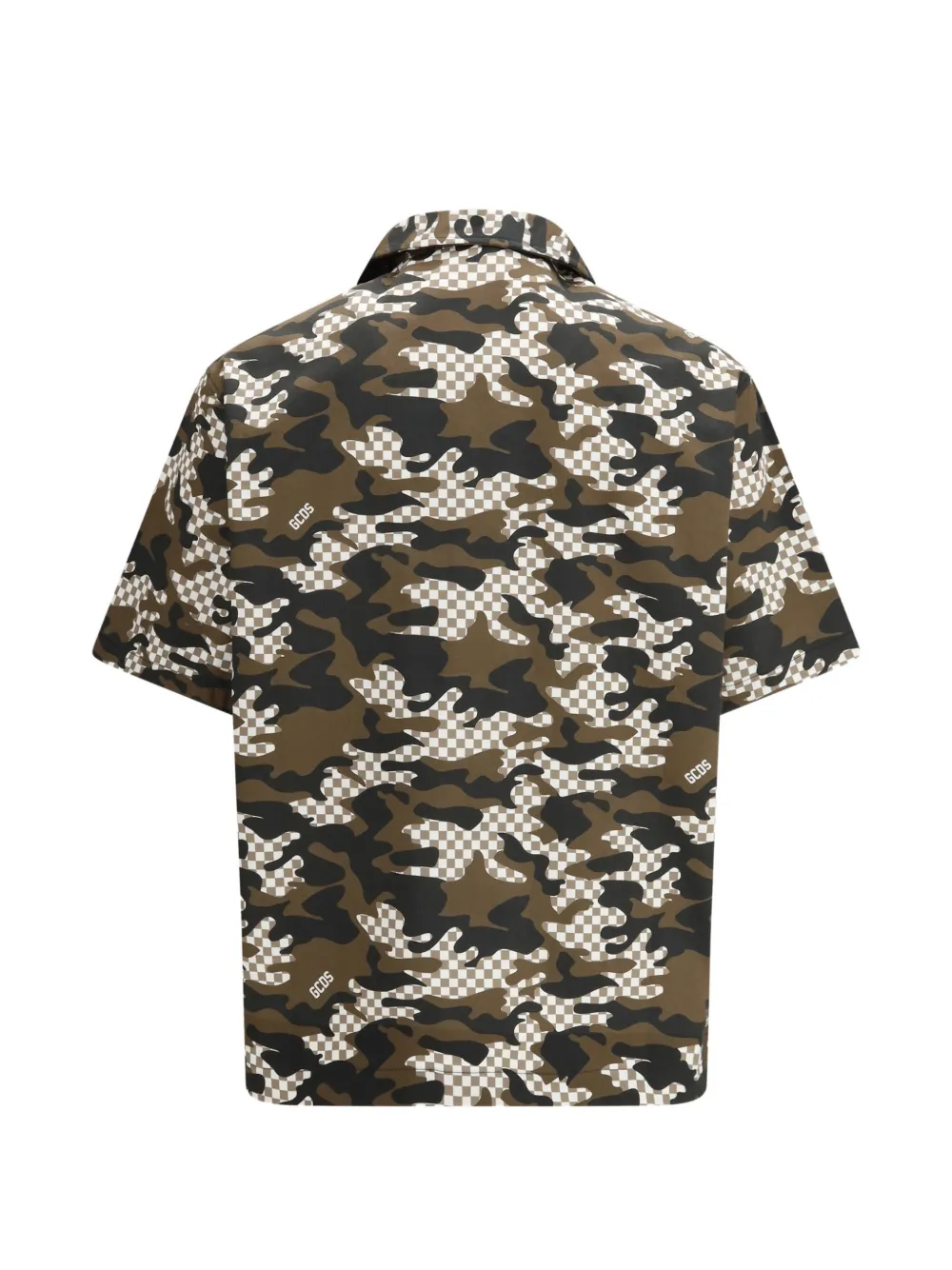 GCDS 체크 카무플라주 셔츠
