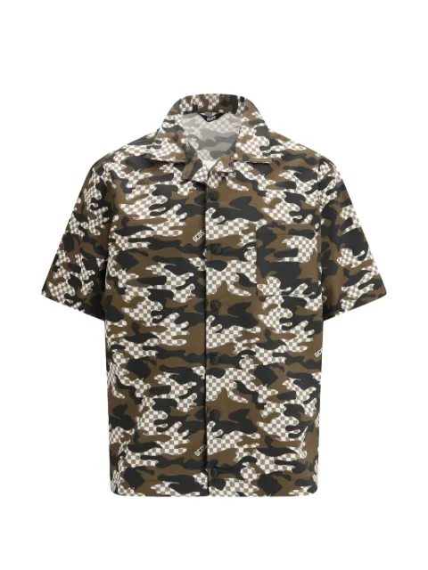 GCDS check camouflage shirt