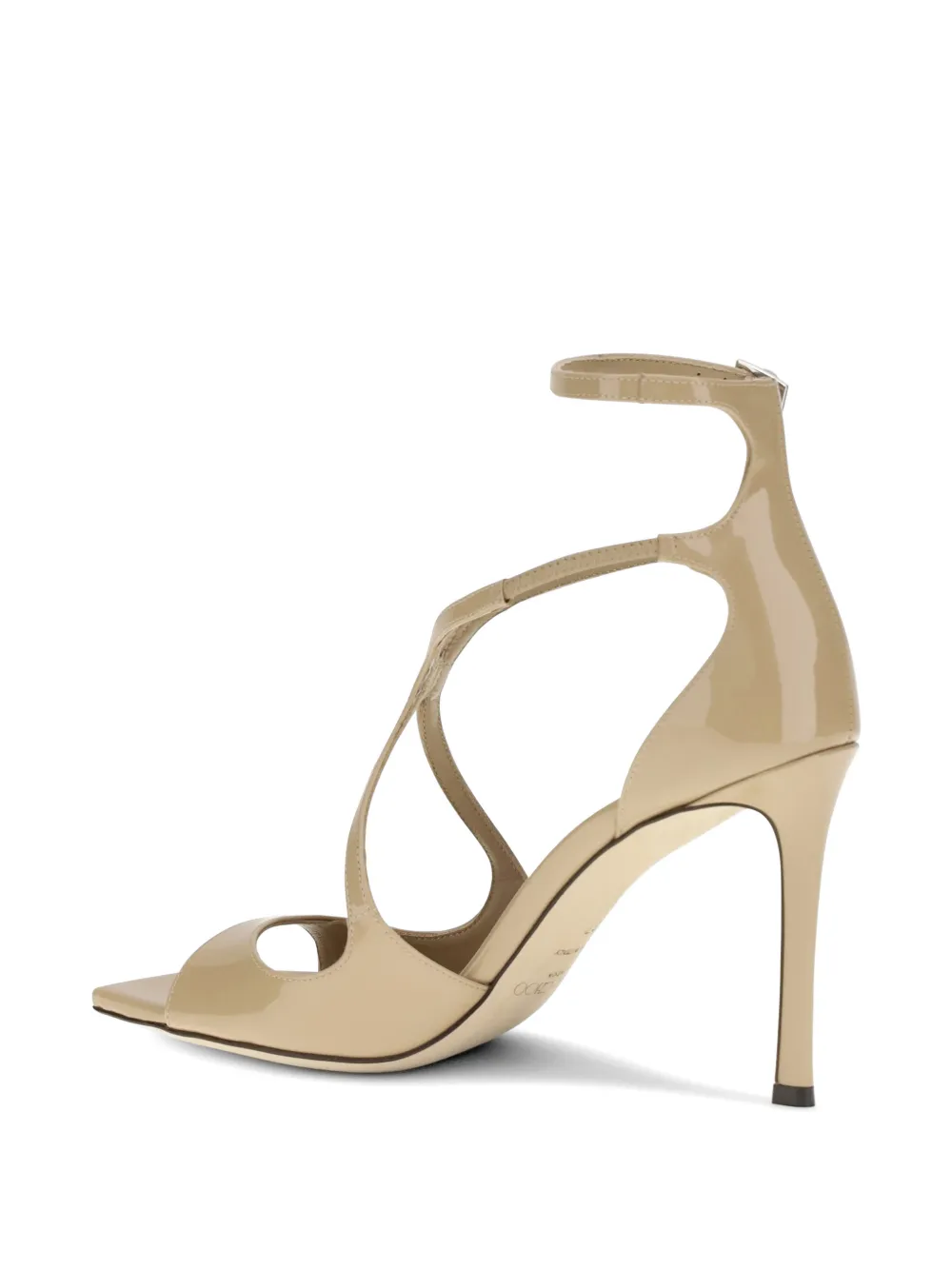 Jimmy Choo Azia 95 sandalen met T-bandje Beige