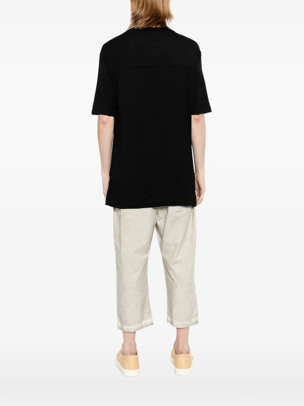 Thom Krom T-shirt met ronde hals Zwart