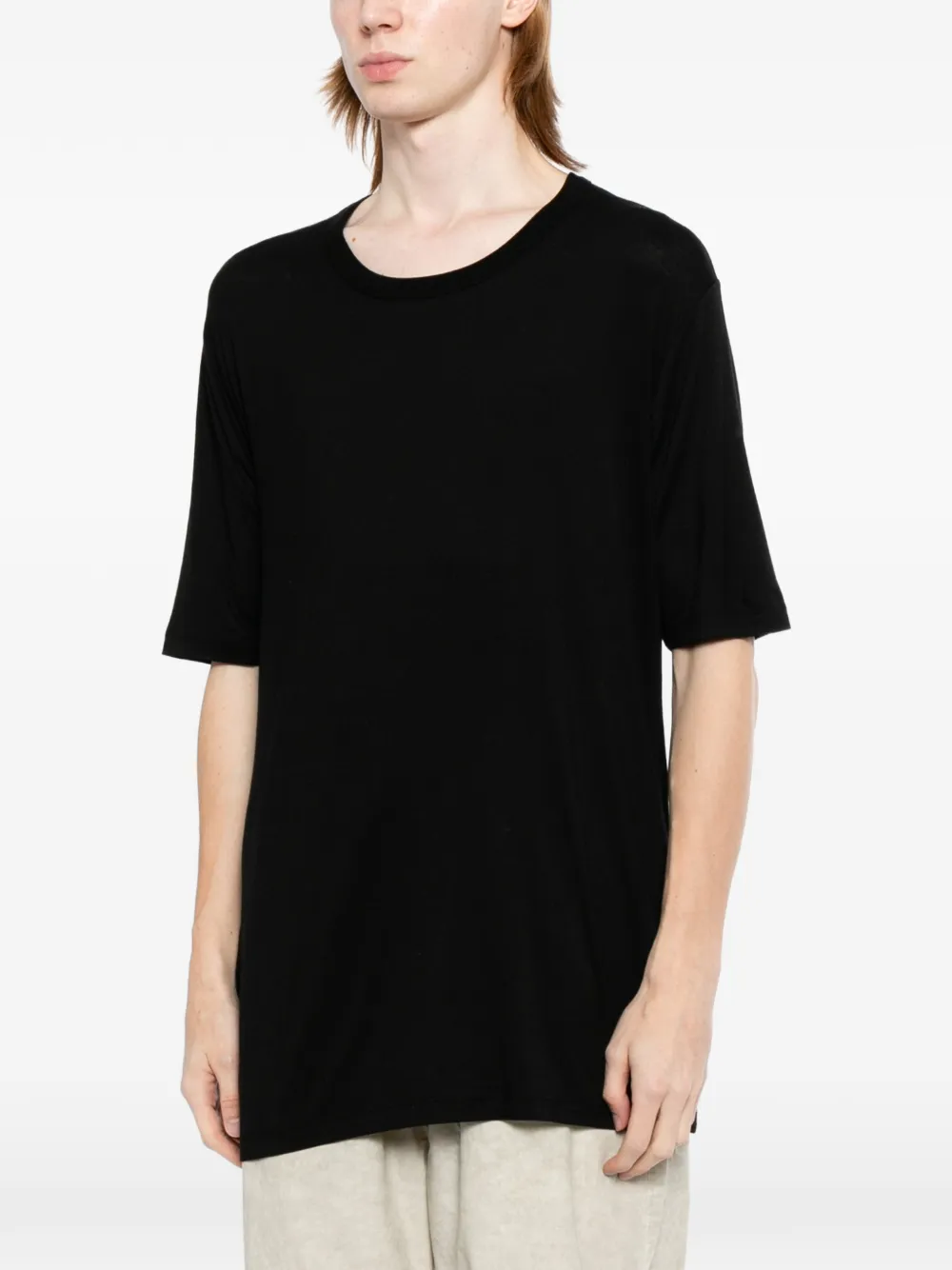 Thom Krom T-shirt met ronde hals Zwart