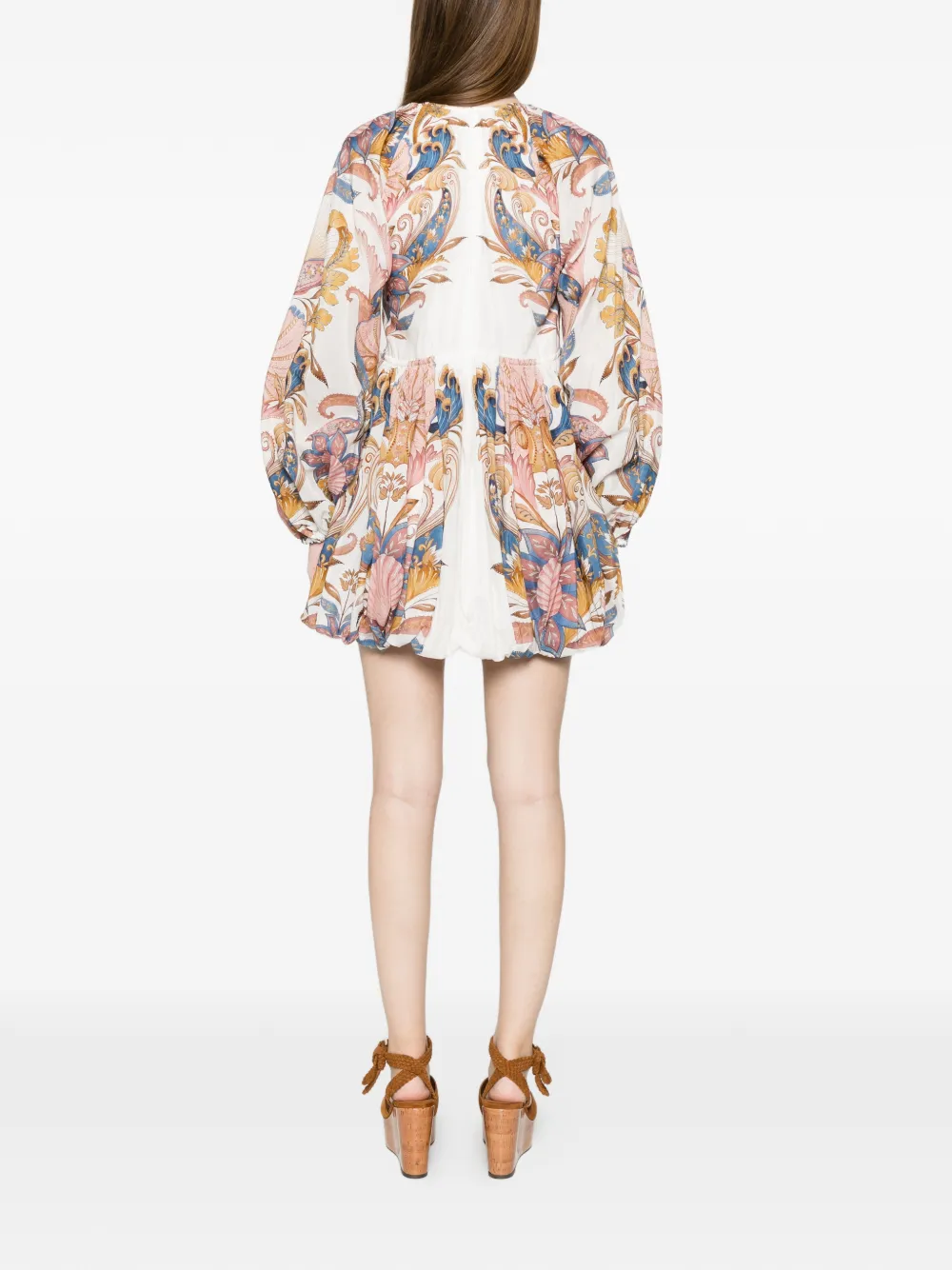 Sea Garden Floral-Print Mini Dress