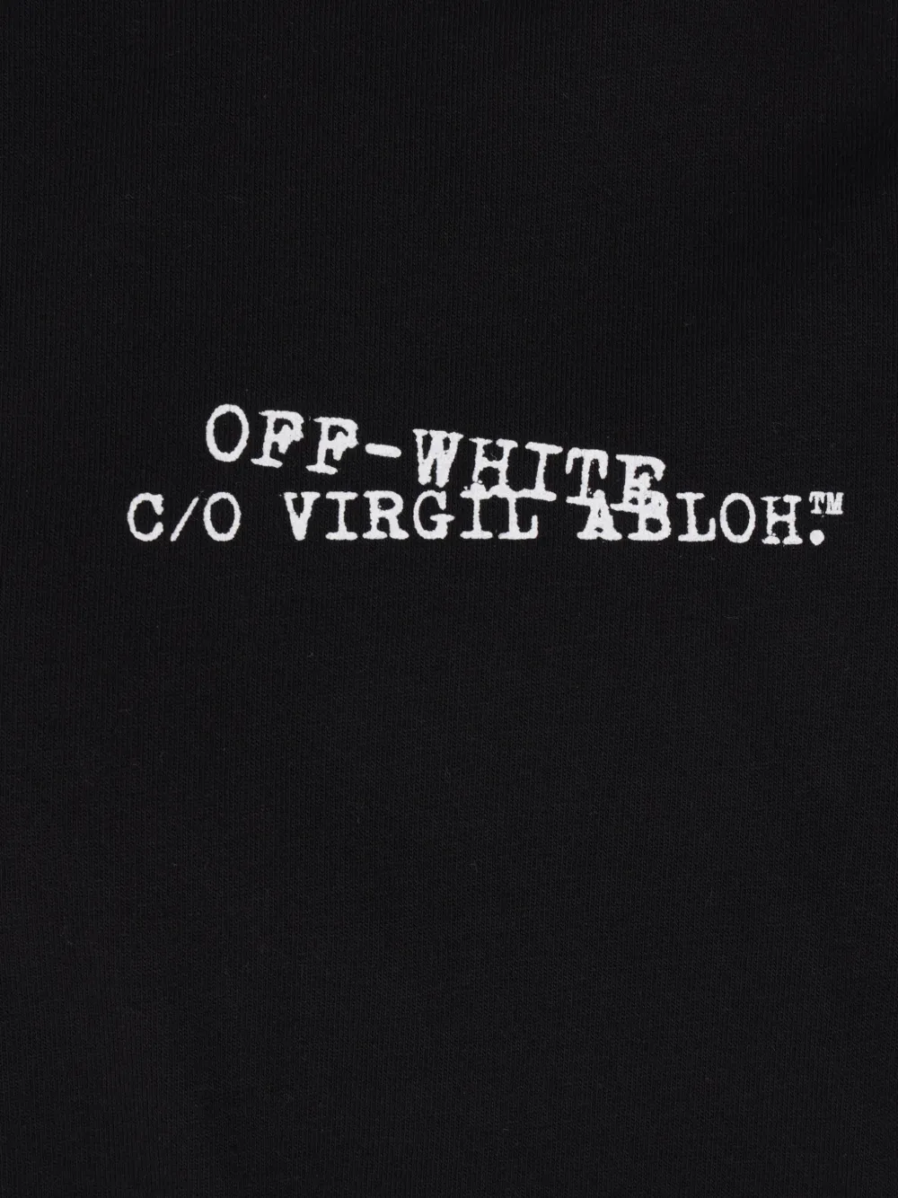 Off-White T-shirt met lange mouwen Zwart