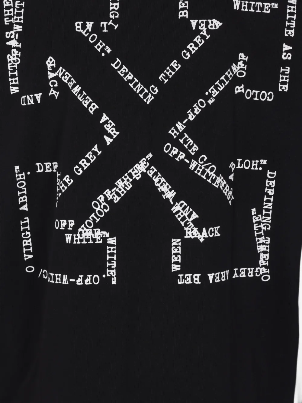 Off-White T-shirt met lange mouwen Zwart