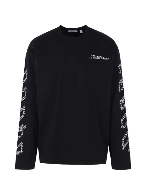 Off-White long-sleeve graphic T-shirt