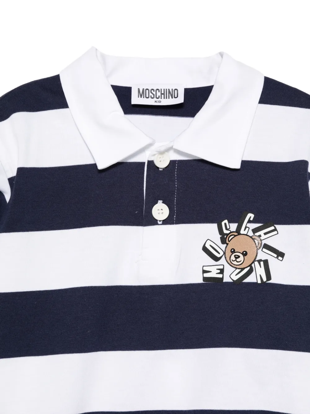 Moschino Kids Gestreepte top Wit