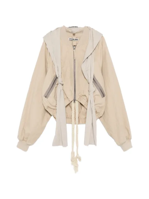 Hyein Seo knotted-detail bomber jacket
