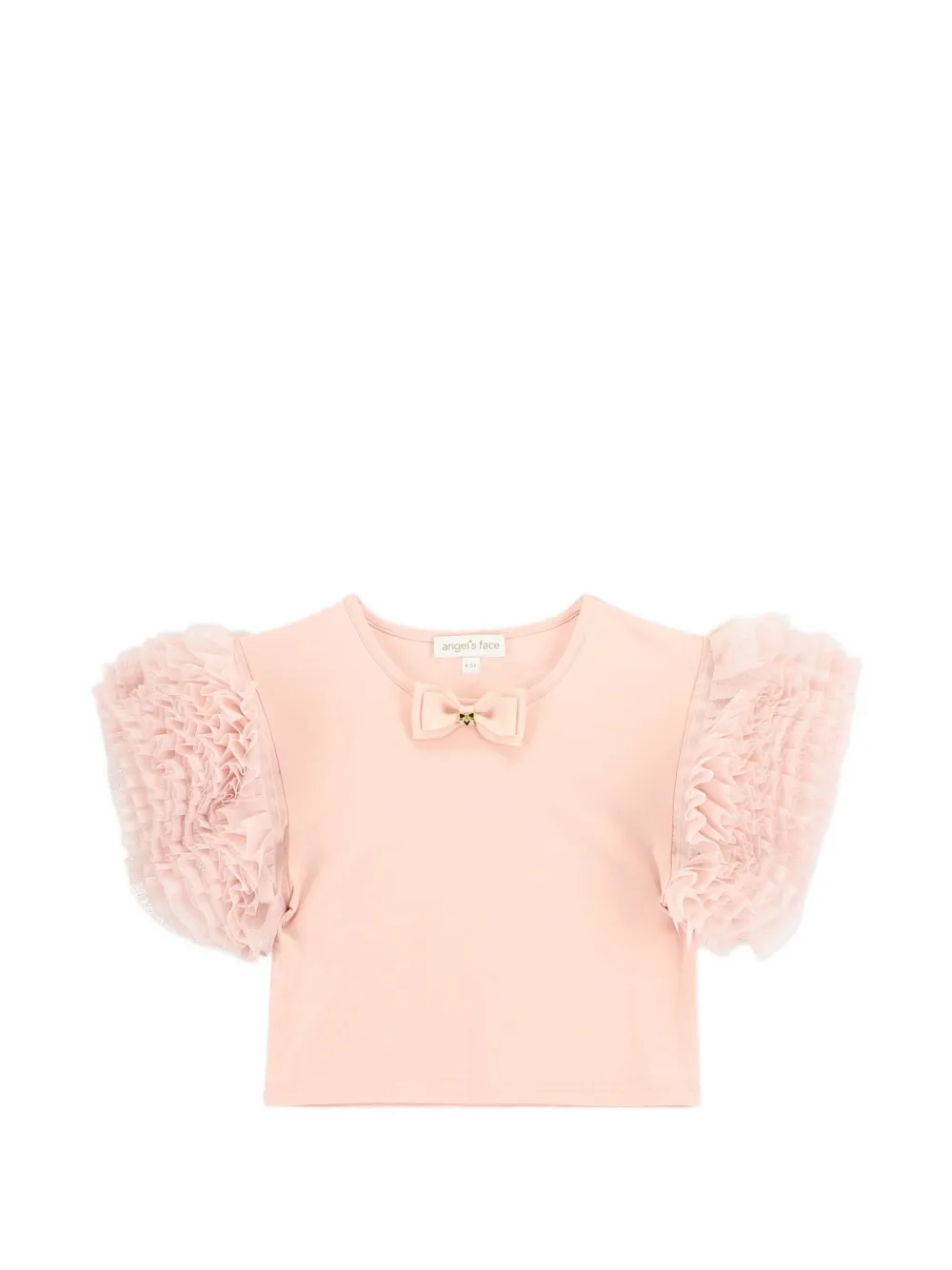 ANGEL'S FACE KIDS Lessi tulle-sleeved top - Rosa