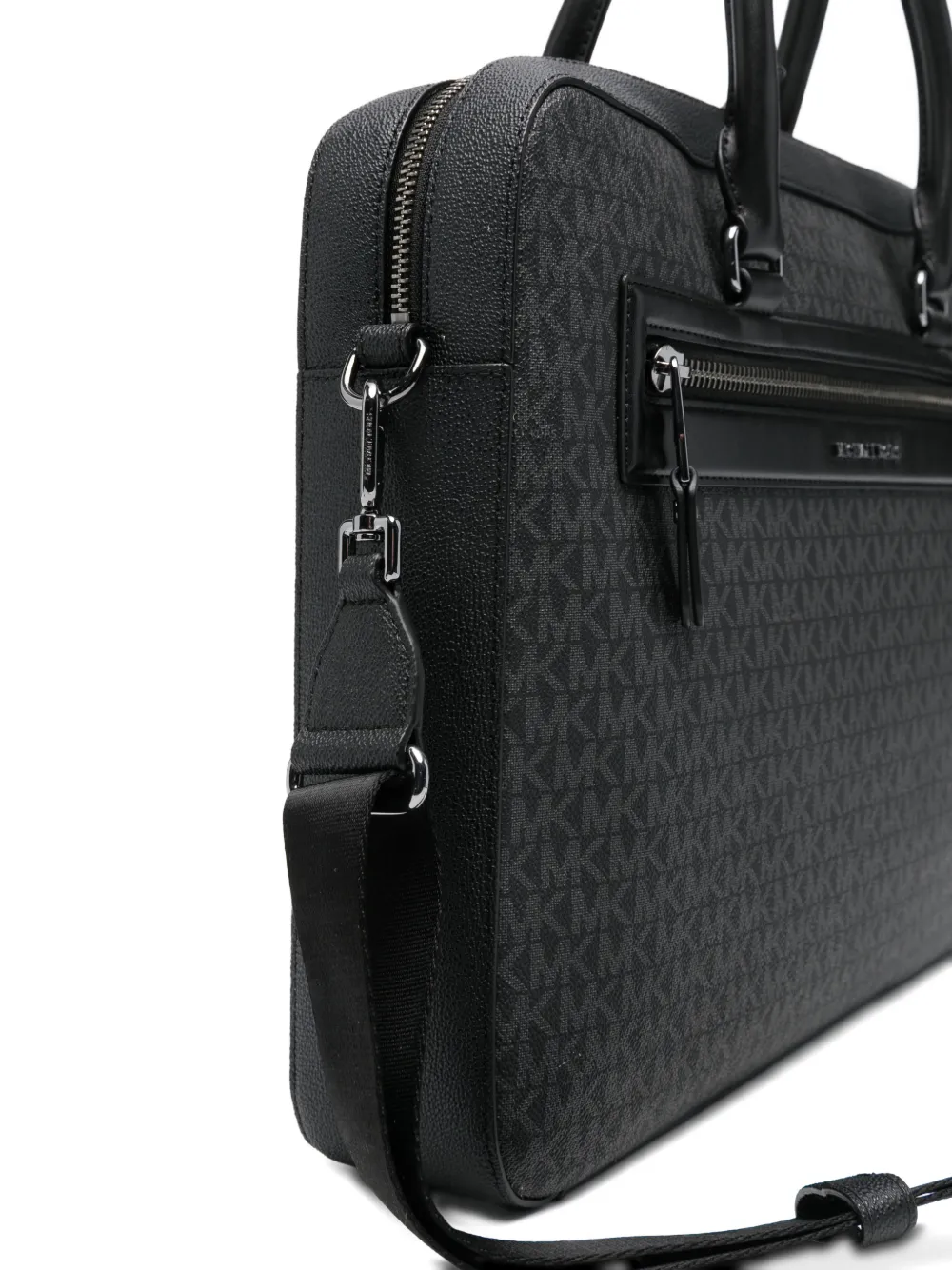  Michael Kors Logo-print Zip Briefcase - Grey 