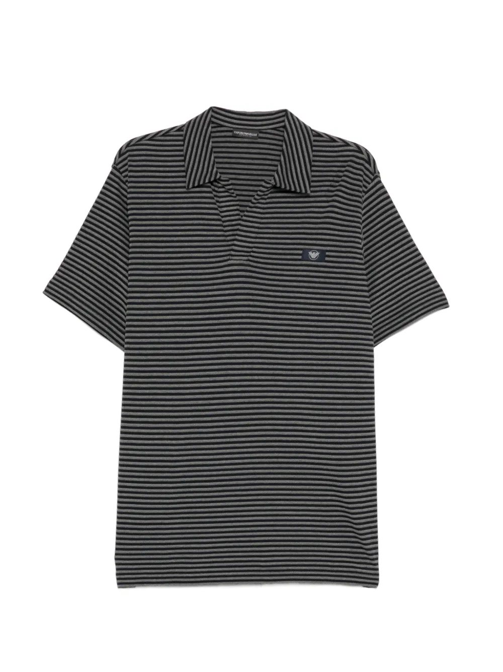Emporio Armani Polo a righe - Nero