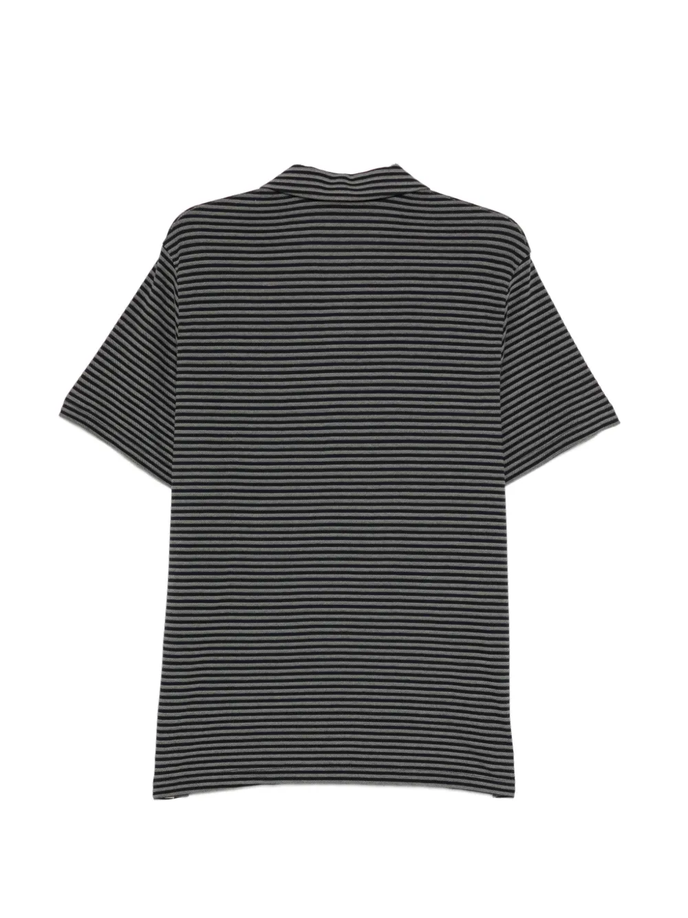 Emporio Armani Gestreept poloshirt Zwart