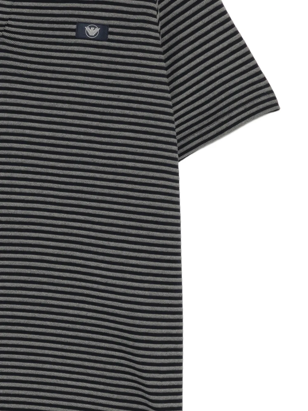 Emporio Armani Gestreept poloshirt Zwart