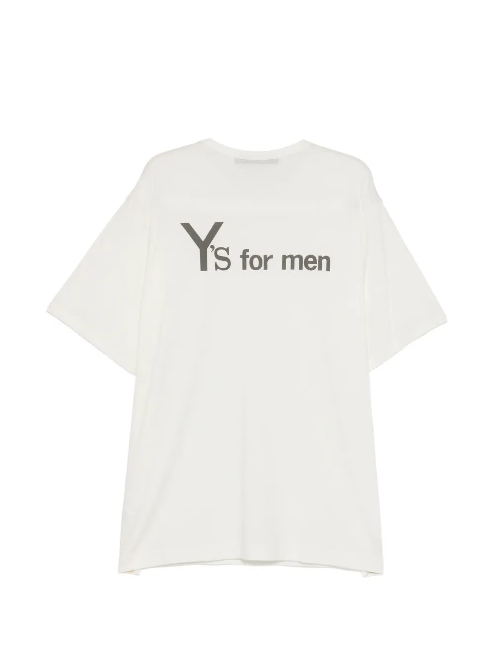 Y's BIG LOGO PRINT SHORT SLEEVE T-SHIRT Wit